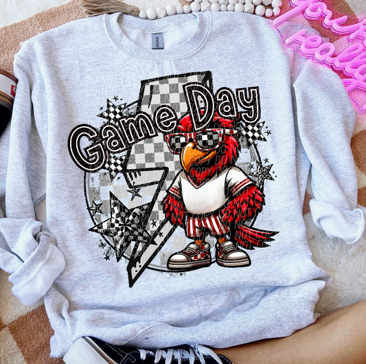 Game Day Cardinals (Checkered)