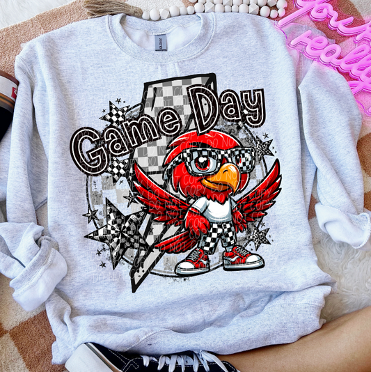 Game Day Cardinals (Checkered)