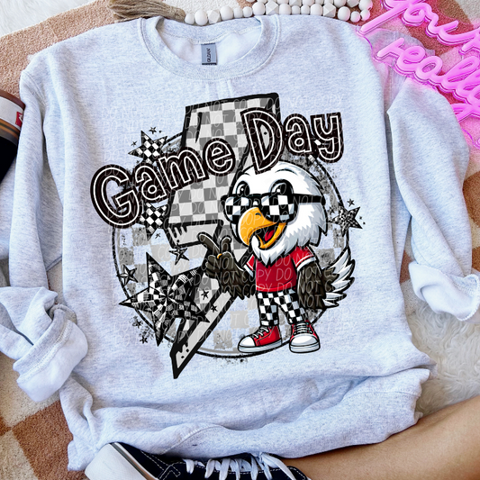Game Day Red Birds (Checkered)