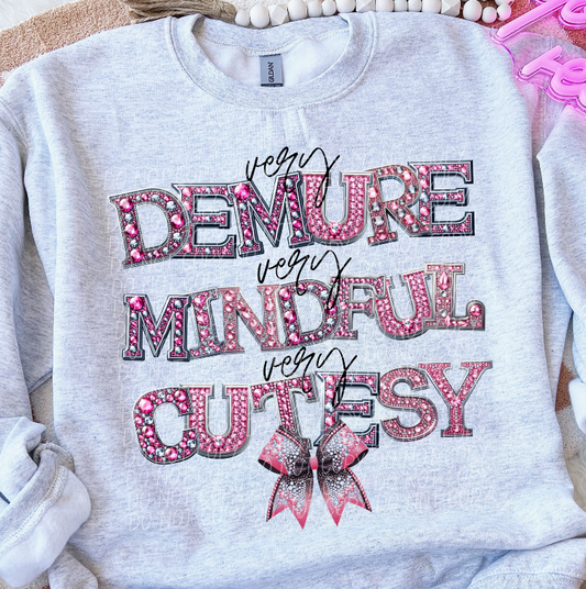 Very Demure Very Mindful Very Cutesy