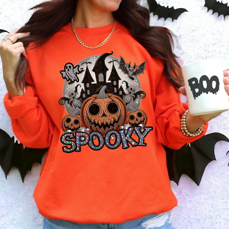 Spooky Rhinestone Pumpkins