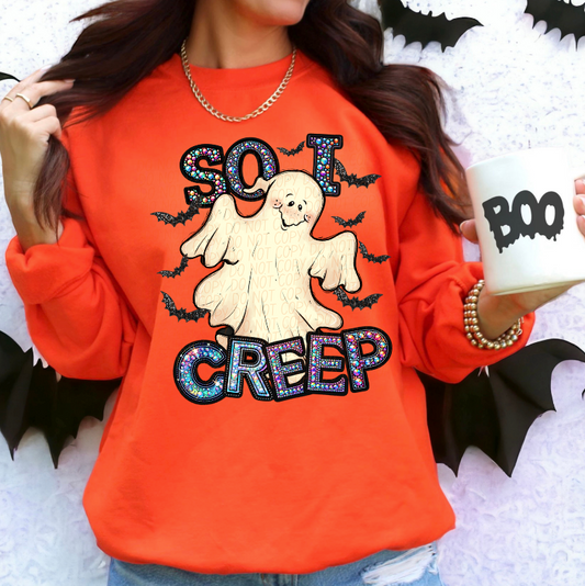So I creep rhinestone ghost
