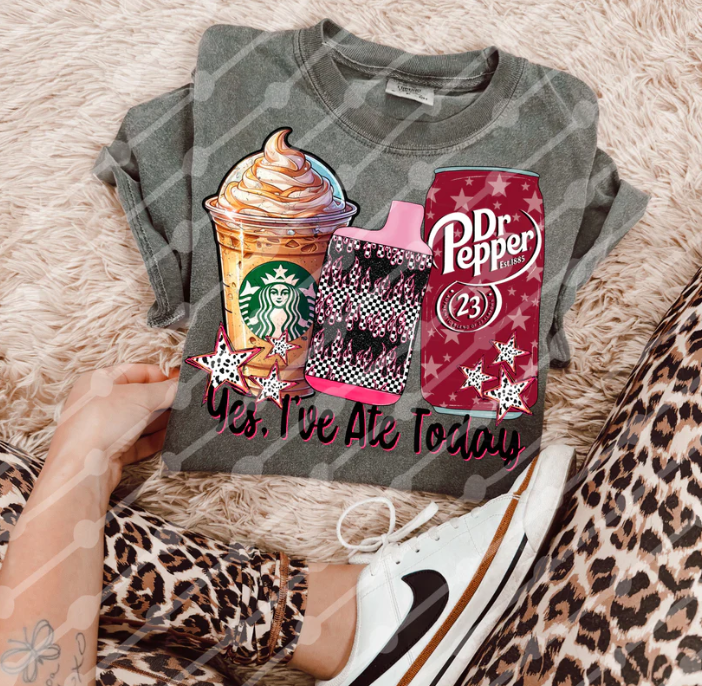 Yes, I've ate today (Starbucks, Dr Pepper)