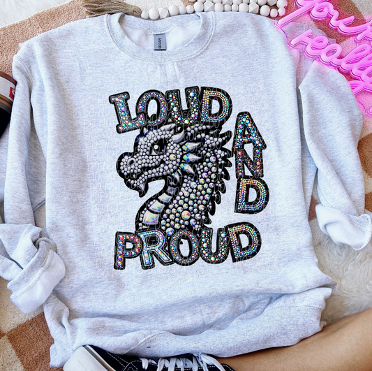 Loud and proud Dragons (rhinestones)