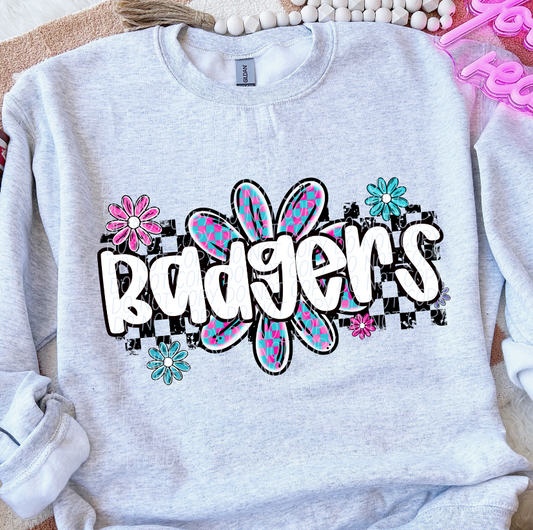 Badgers (checker flower mascots)