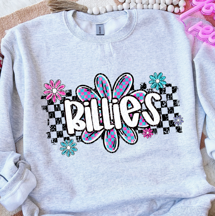 Billies (checker flower mascots)