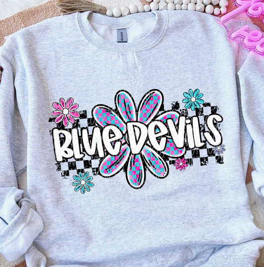 Blue Devils (checker flower mascots)