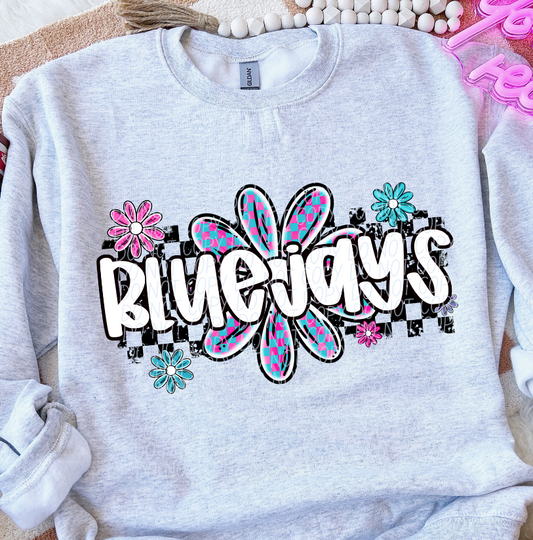 Blue Jays (checker flower mascots)