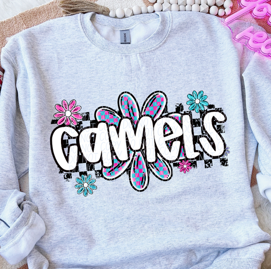 Camels (checker flower mascots)