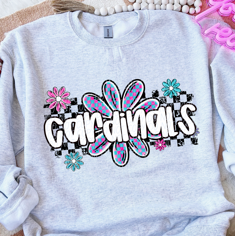 Cardinals (checker flower mascots)