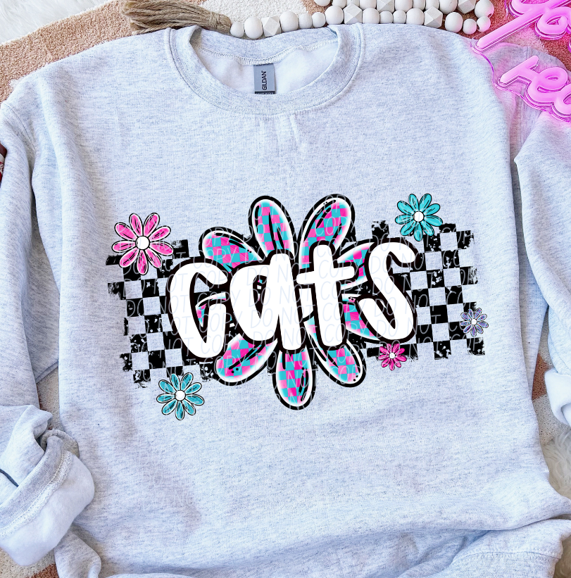 Cats (checker flower mascots)