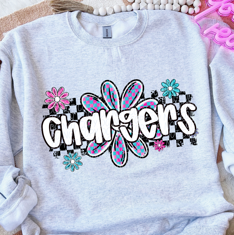 Chargers (checker flower mascots)