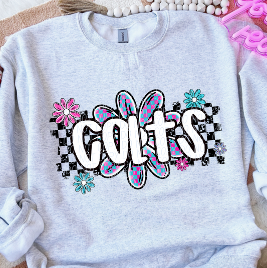 Colts (checker flower mascots)
