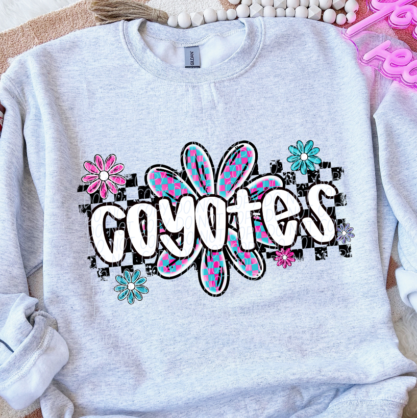 Coyotes (checker flower mascots)