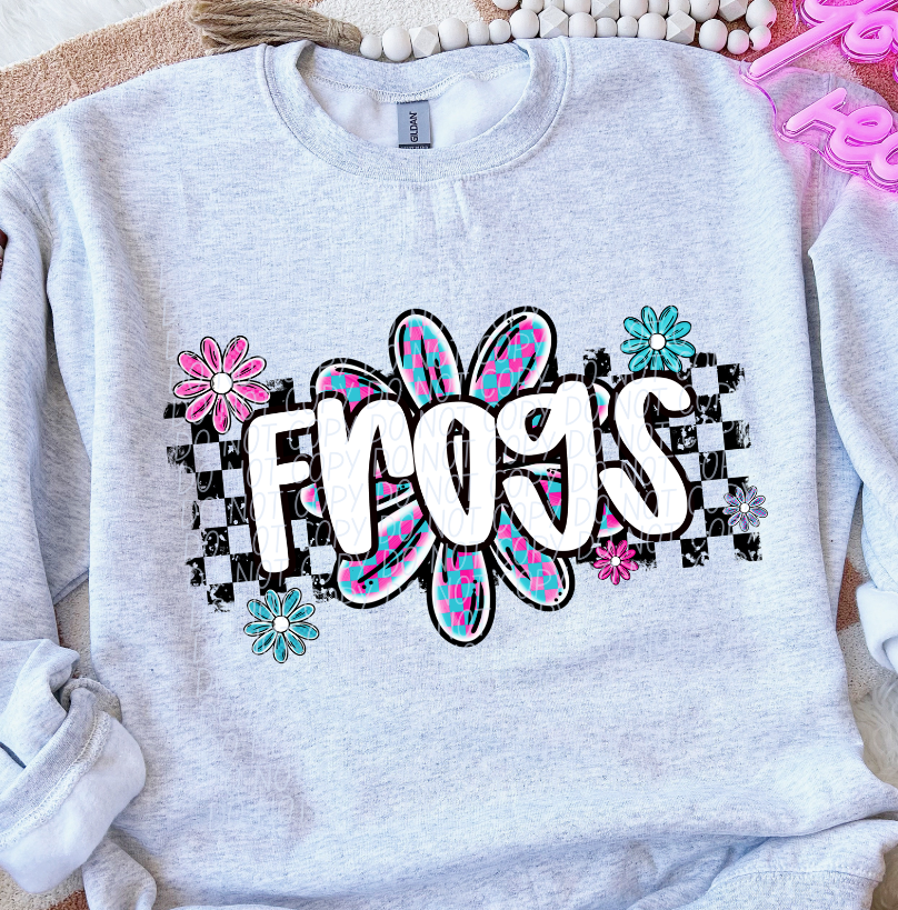 Frogs (checker flower mascots) – Earthline Customs