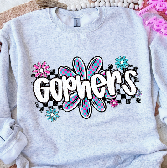 Gophers (checker flower mascots)