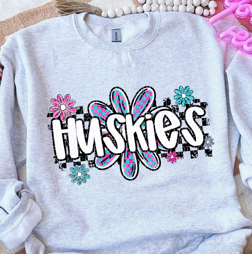 Huskies (checker flower mascots)