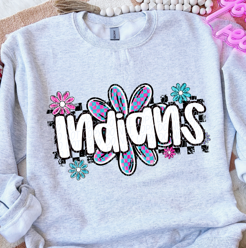 Indians (checker flower mascots)