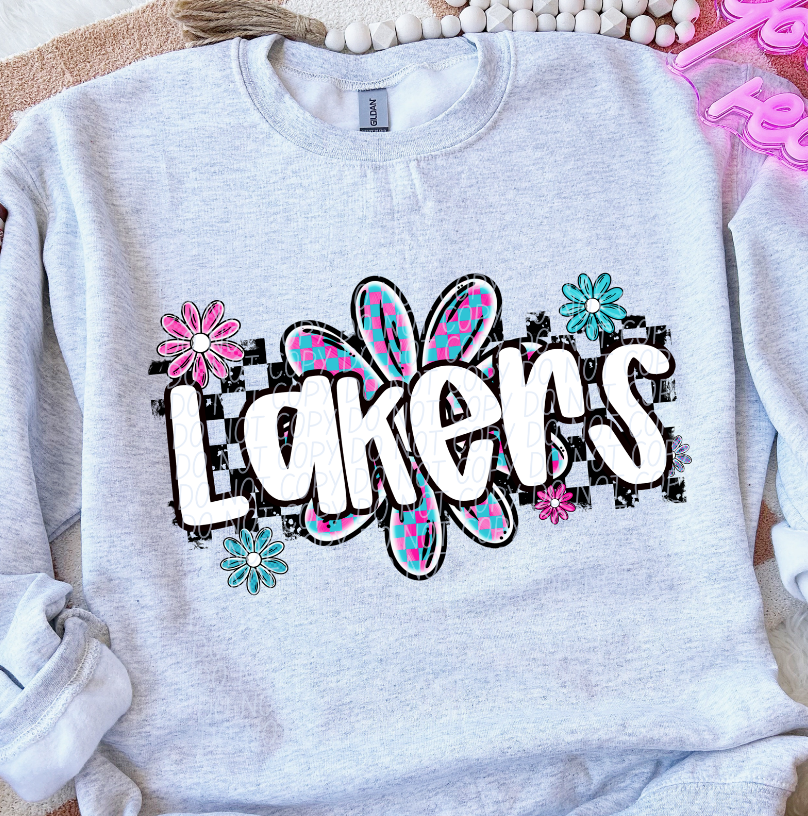 Lakers (checker flower mascots)
