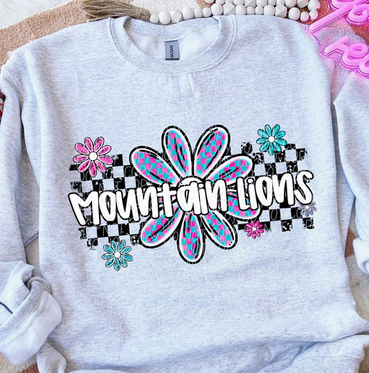 Mountain Lions (checker flower mascots)