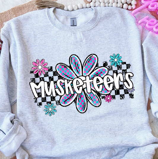 Musketeers (checker flower mascots)