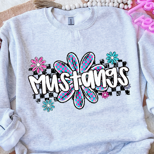 Mustangs (checker flower mascots)