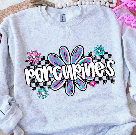 Porcupines (checker flower mascots)