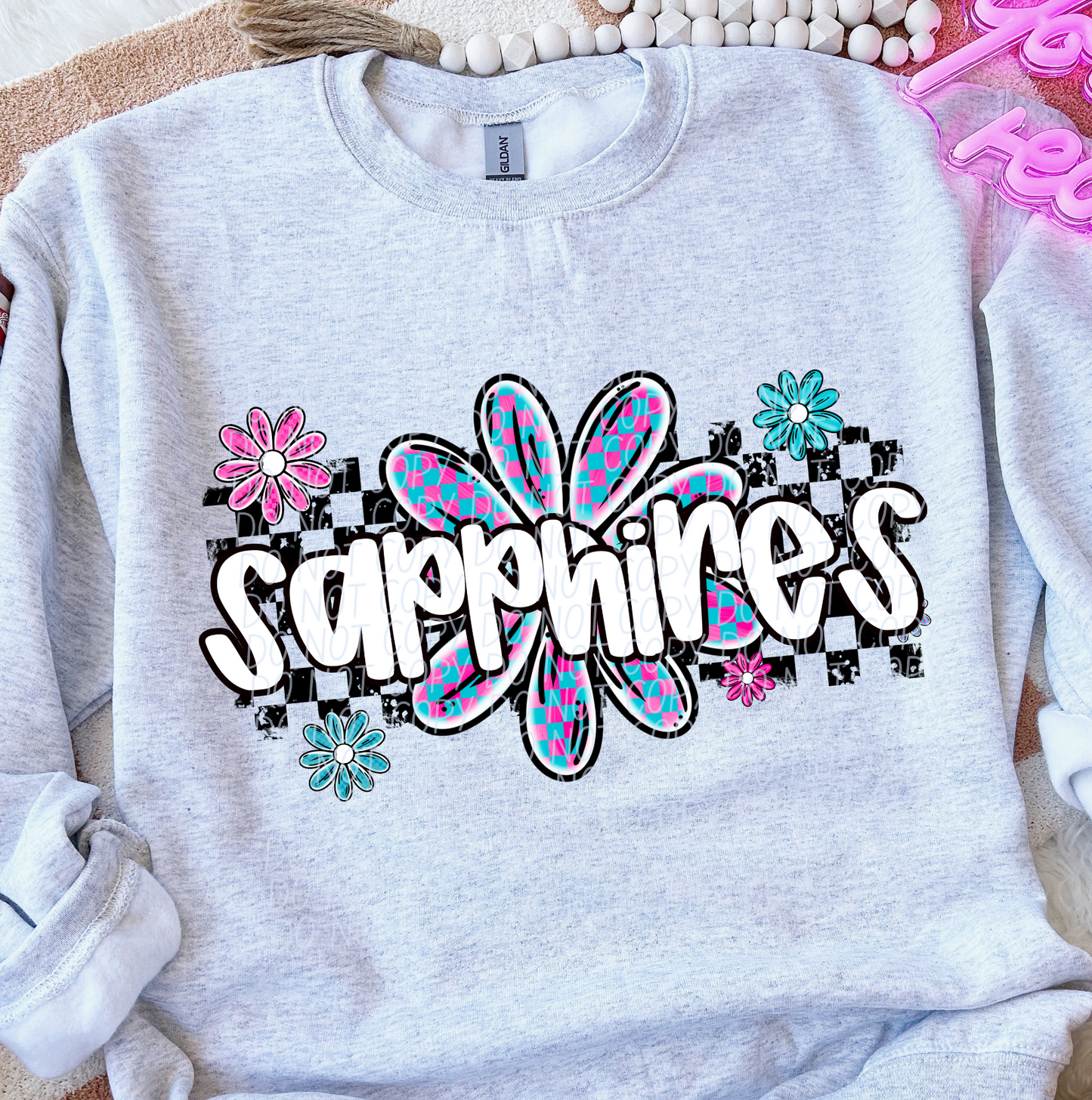 Sapphires (checker flower mascots)