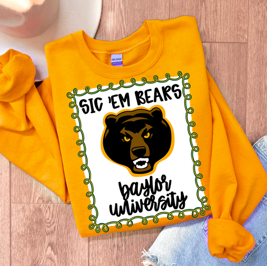 Sic 'em bears Baylor University