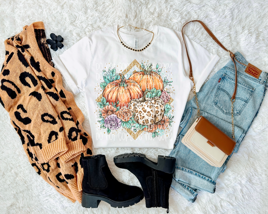 Floral Pumpkin Collage