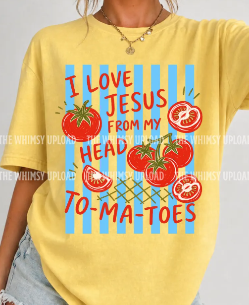 I love Jesus from my head to ma toes