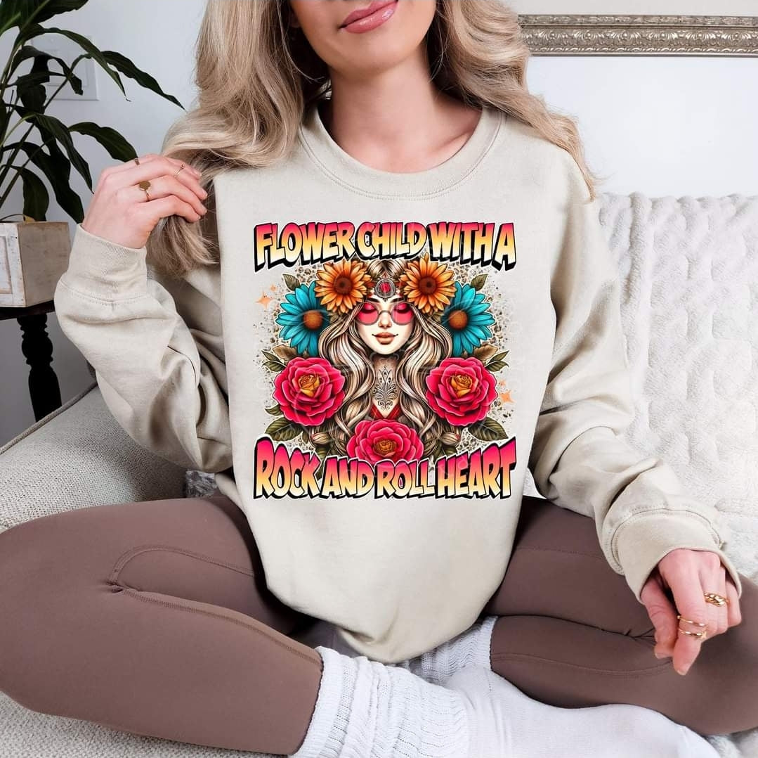 Flower Child With A Rock And Roll Heart