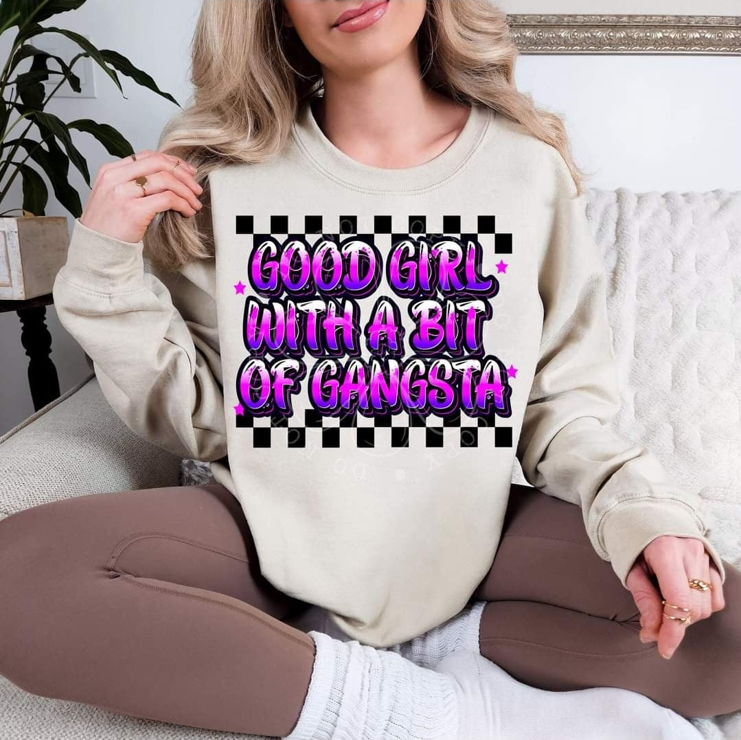 Good Girl With A Bit Of Gangsta Checkered