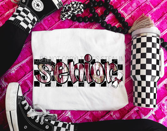 Senior Maroon and White