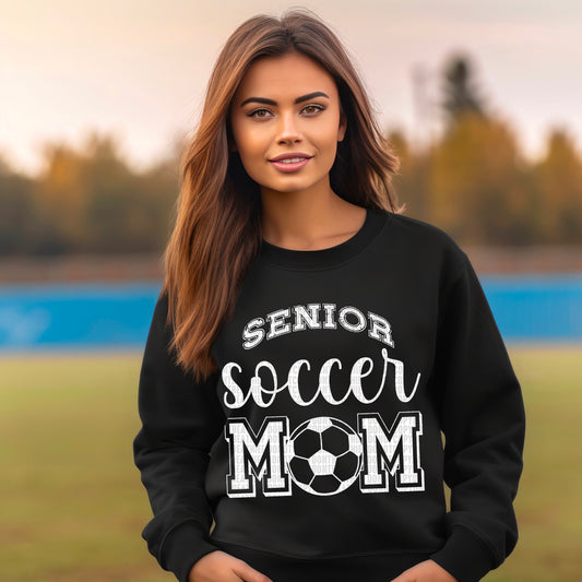 Senior Soccer MOM (White) - DTF Transfer