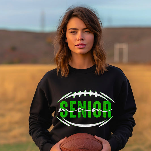 Senior Football Mom (GRN/WH) - DTF Transfer