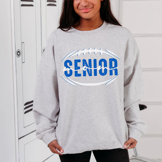 Senior Football Mom (ROYAL/WHITE) - DTF Transfer