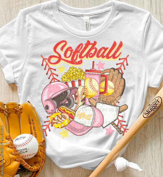 Softball Pink Collage