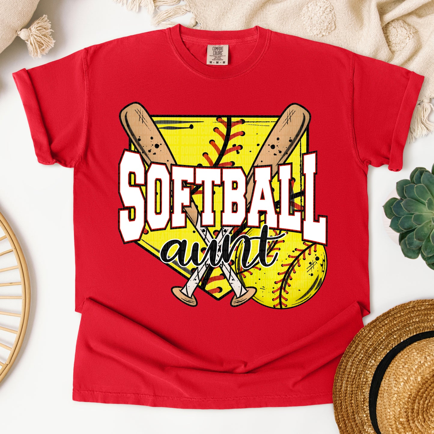 SOFTBALL AUNT HOME PLATE