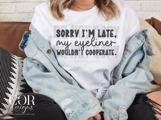 Sorry I'm late my eyeliner wouldn't cooperate