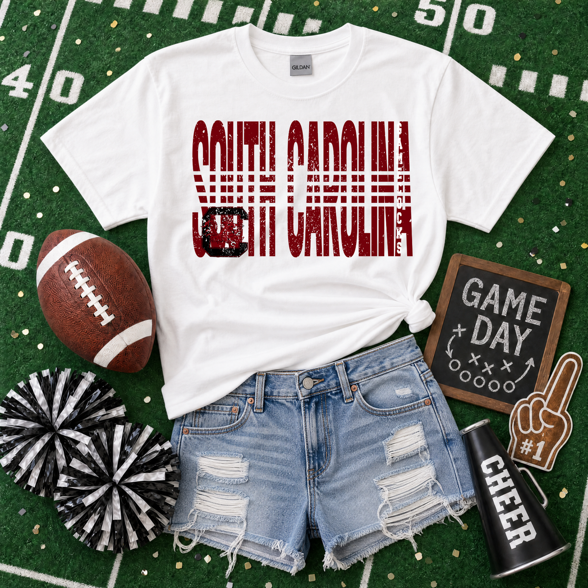 College Lined - South Carolina Gamecocks