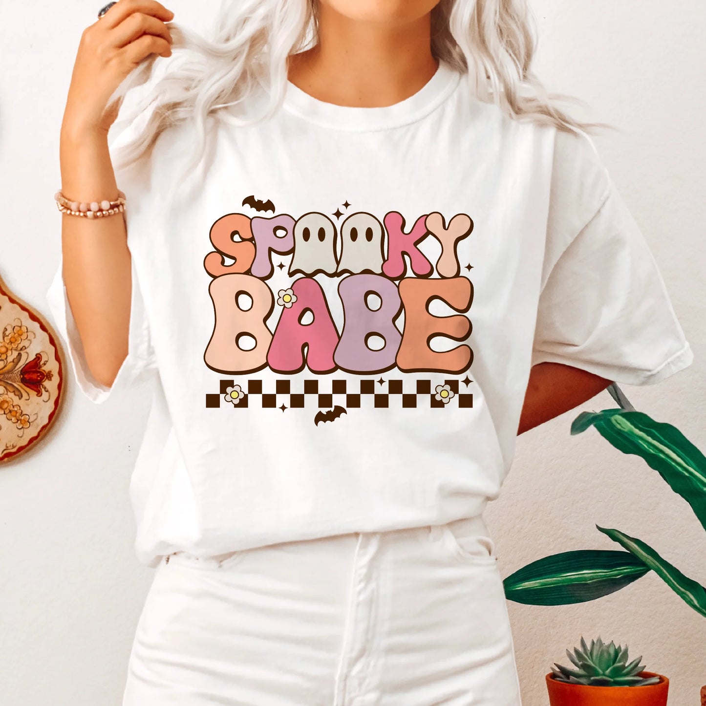 Spooky babe checkered