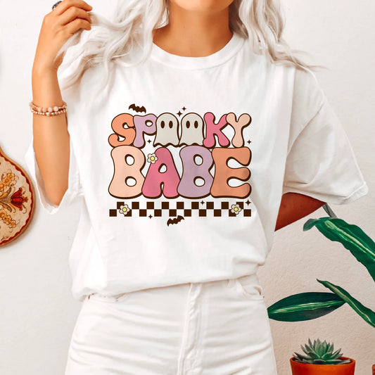 Spooky babe checkered