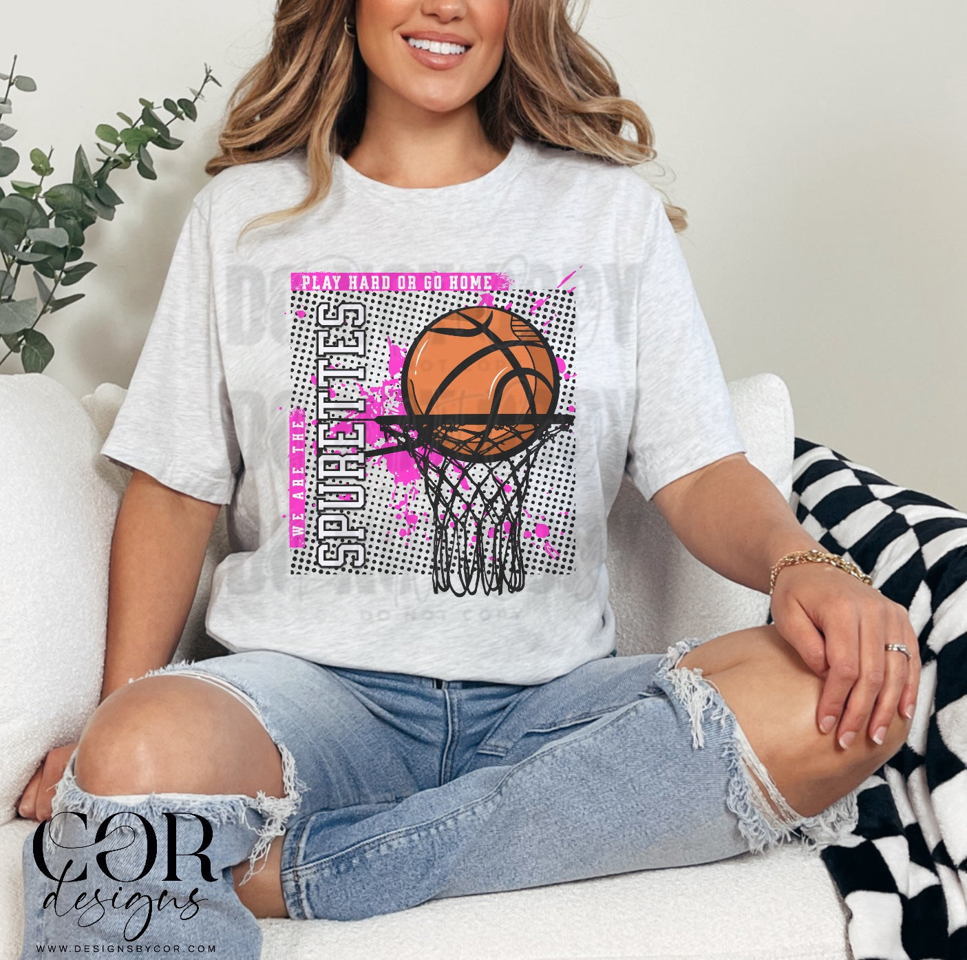 Play Hard Or Go Home Spurettes Pink