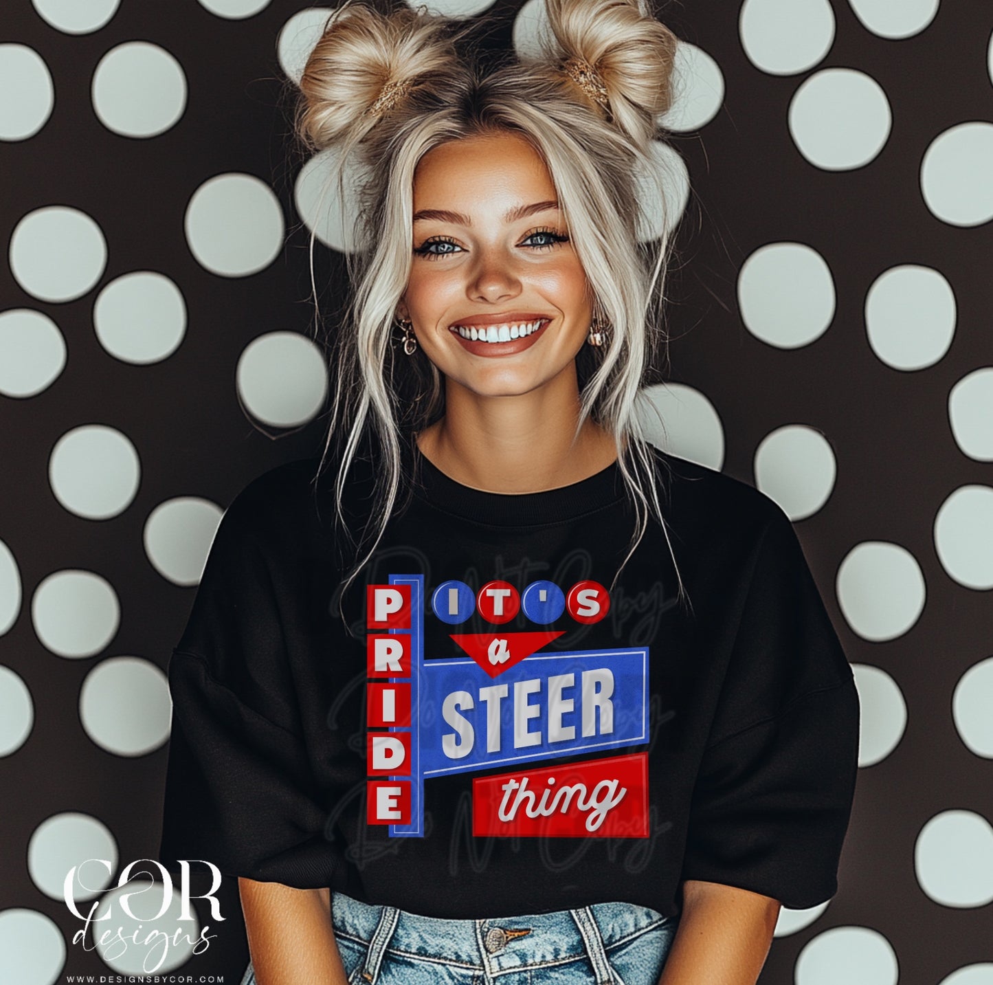 Its A Steer Pride Thing Red And Blue