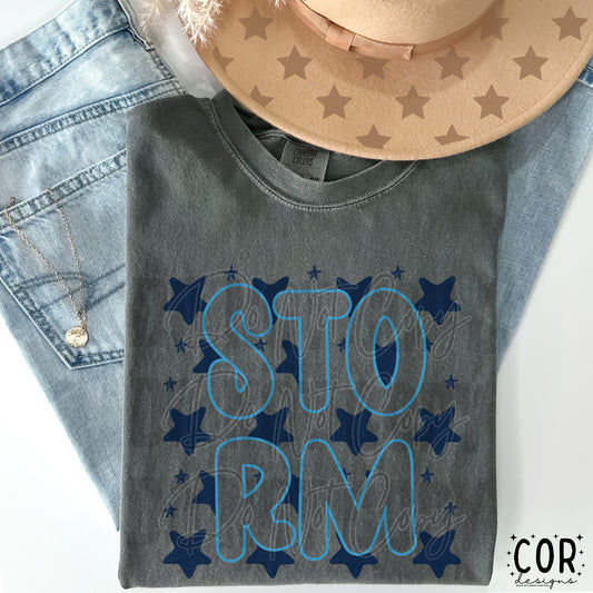 Storm Blue Stars
