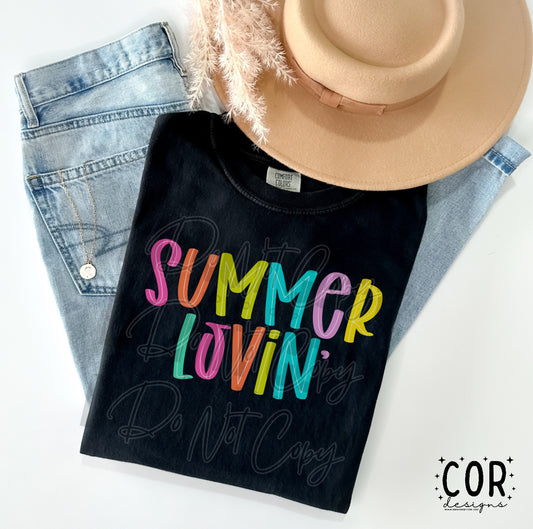 Summer Lovin Colorful Letters