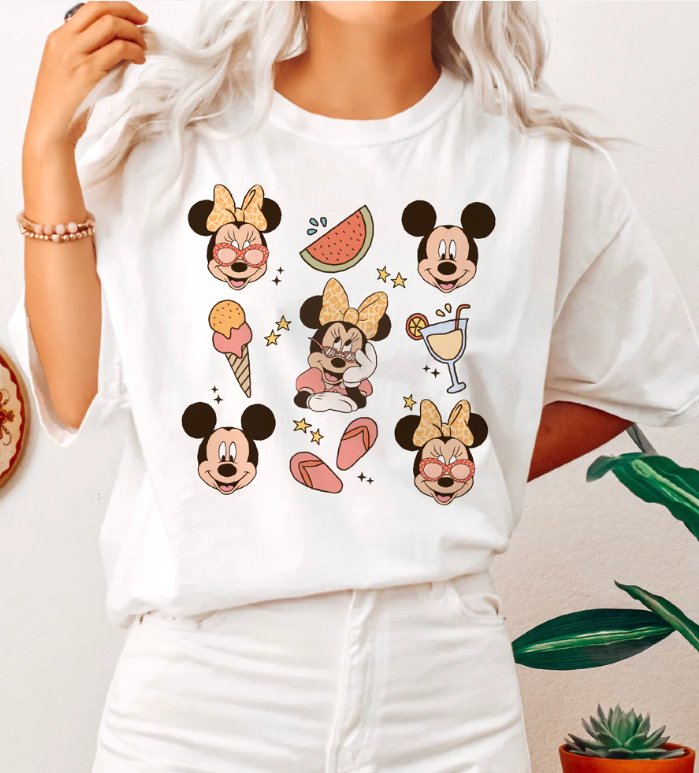 Minnie and Mickey collage