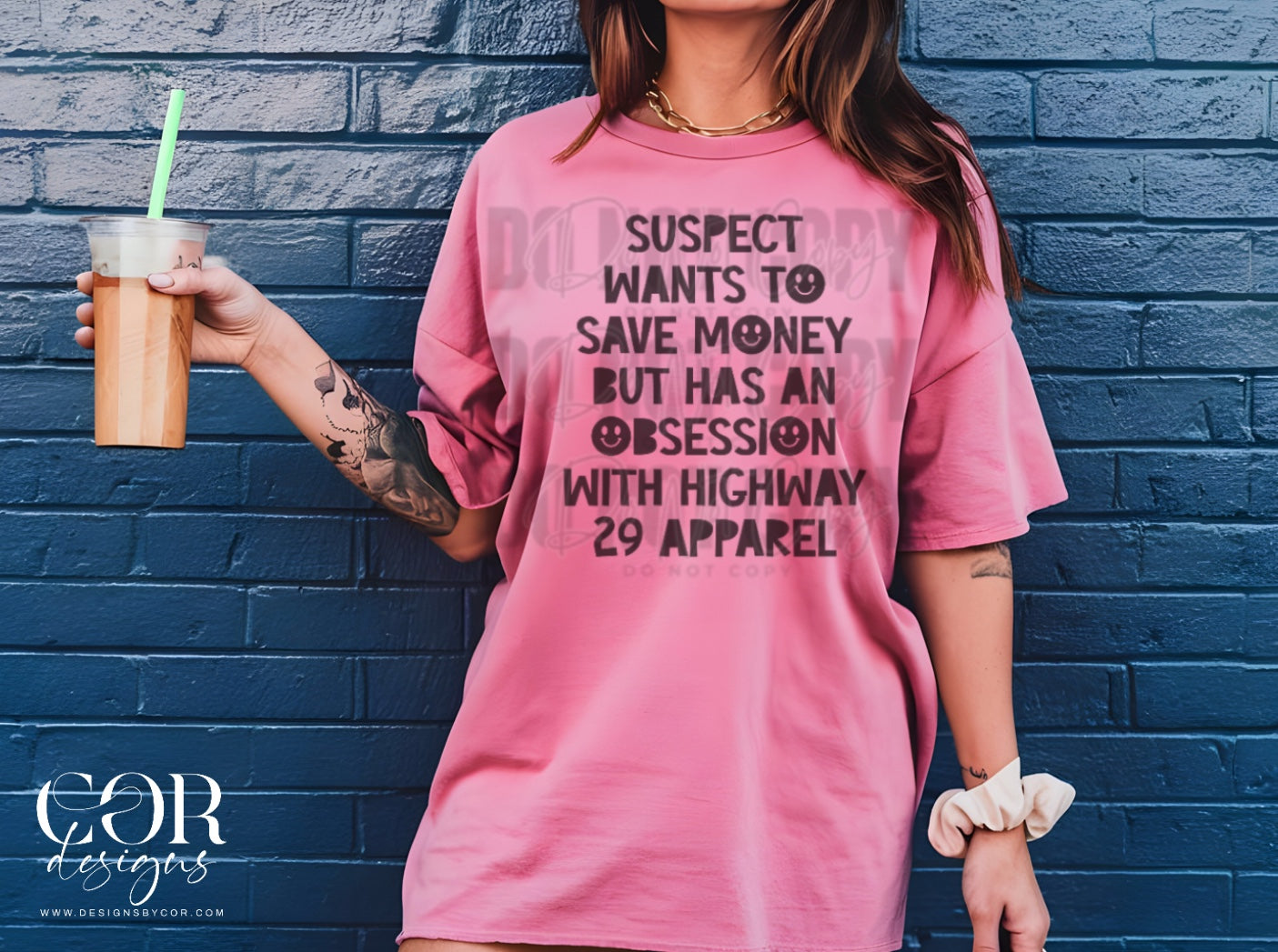 Suspect wants to save money but has an obsession with highway 29 apparel