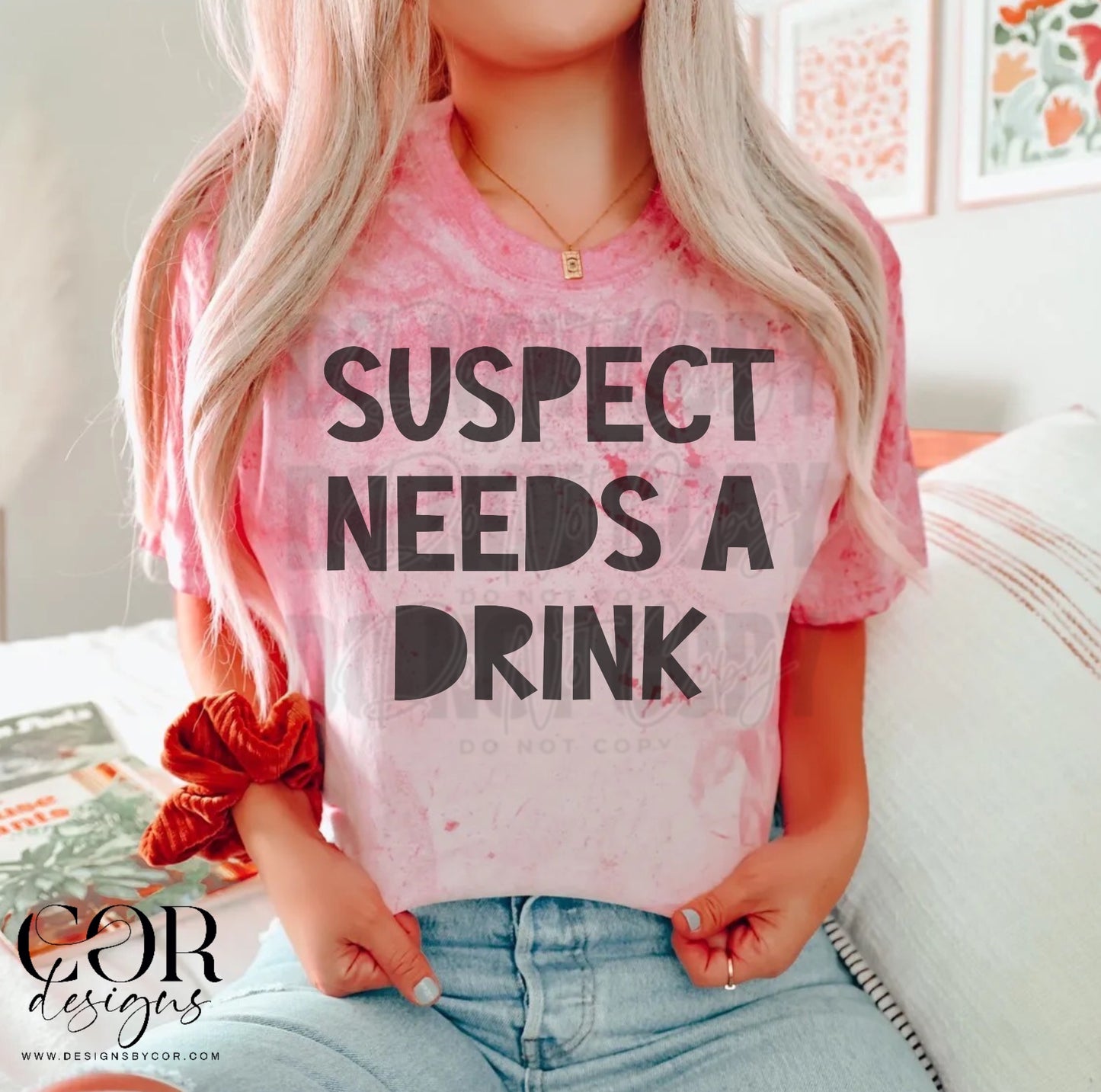 Suspect needs a drink